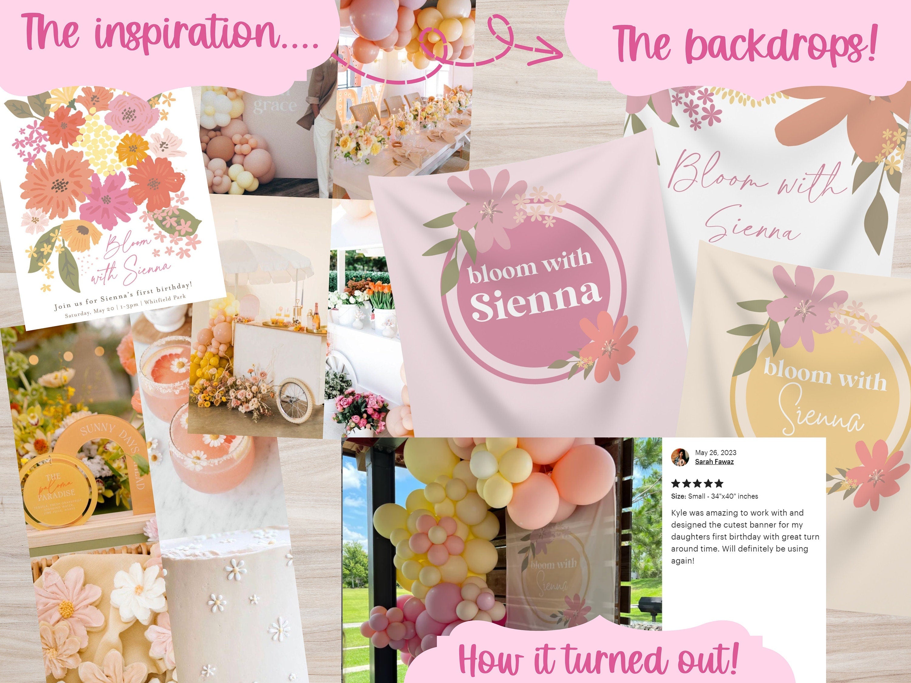 Custom Hand-Designed Just For You Banner Backdrop