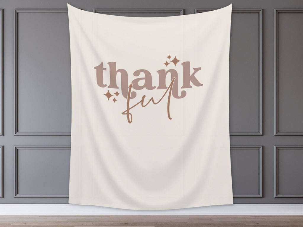 Retro Thankful Custom Thanksgiving Banner