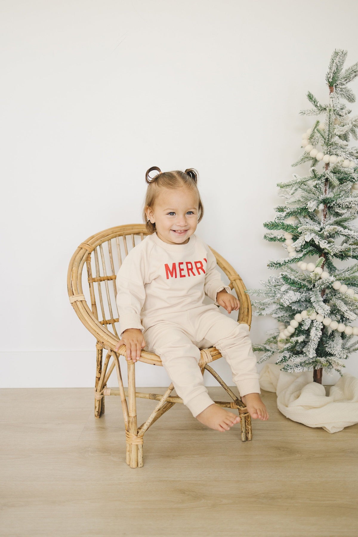 Merry Organic Cotton Crewneck Sweatshirt - Cream