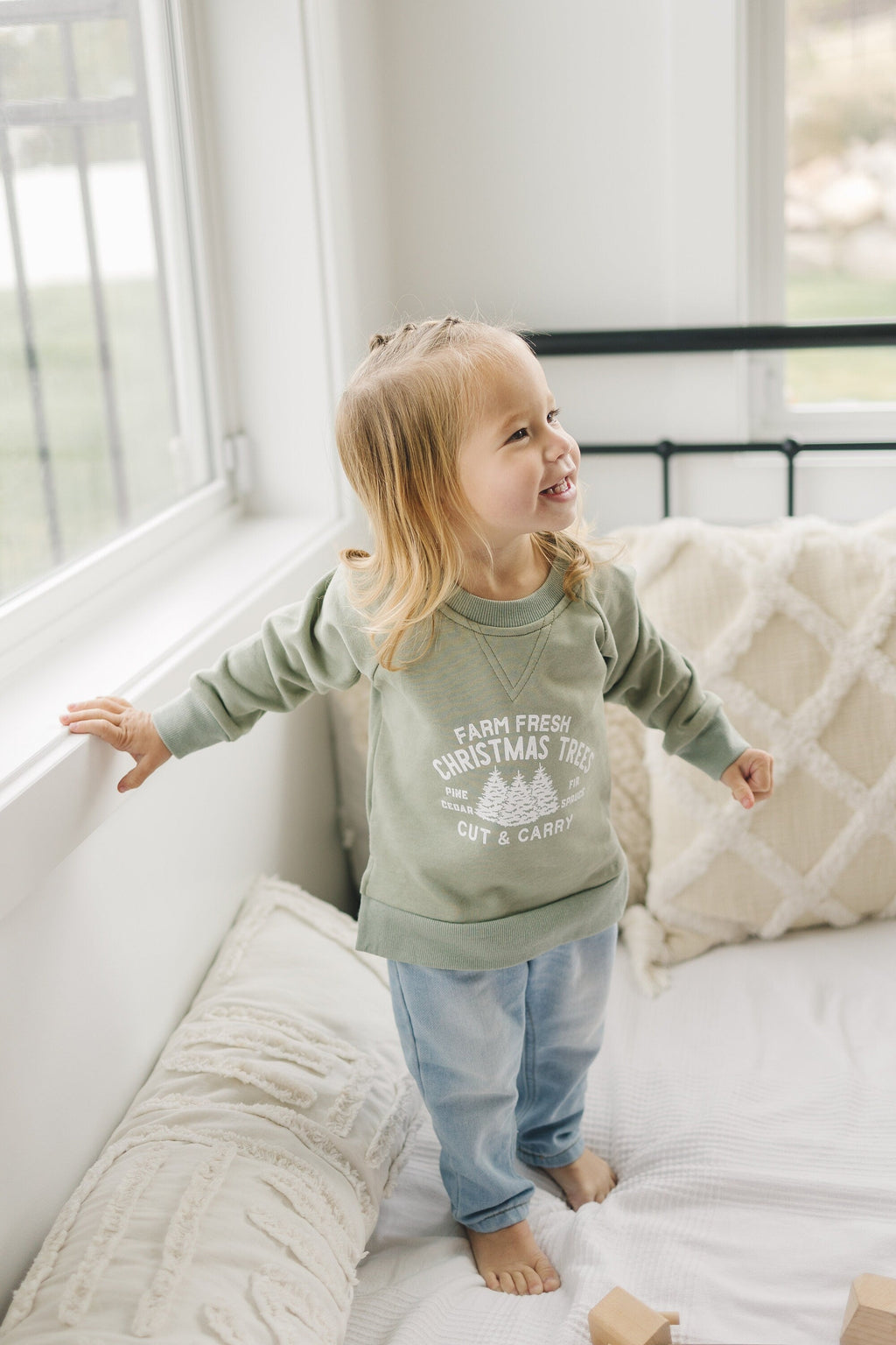 Farm Fresh Christmas Trees Crewneck Sweatshirt