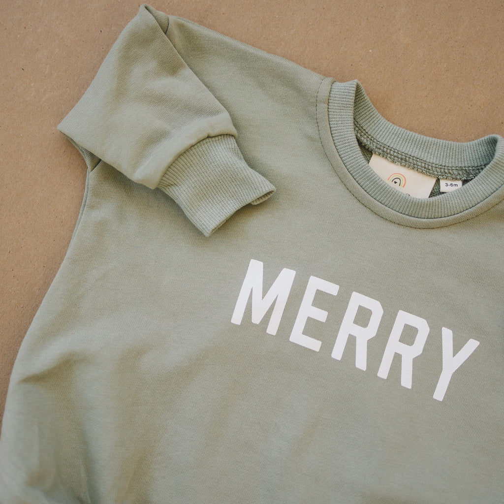 Merry Sweatshirt Romper