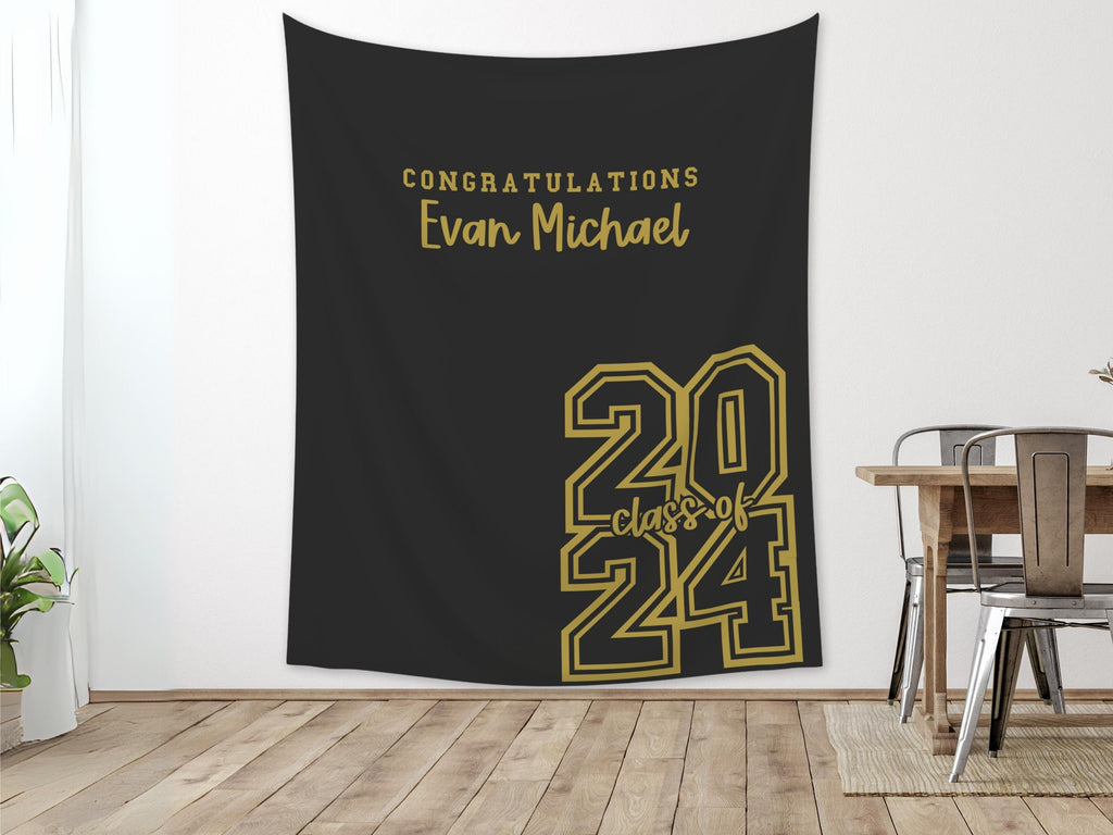 Varsity Letters Class of 2025 Graduation Party Banner Backdrop