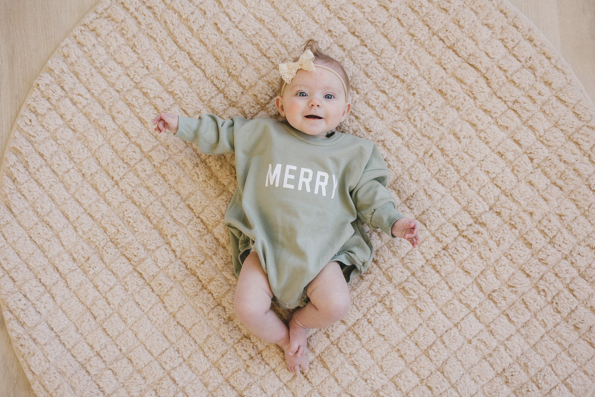 Merry Sweatshirt Romper