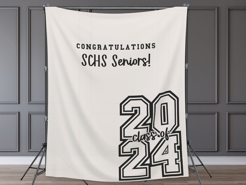 Varsity Letters Class of 2025 Graduation Party Banner Backdrop