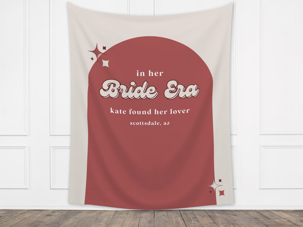 Retro Bride Era Custom Banner Backdrop
