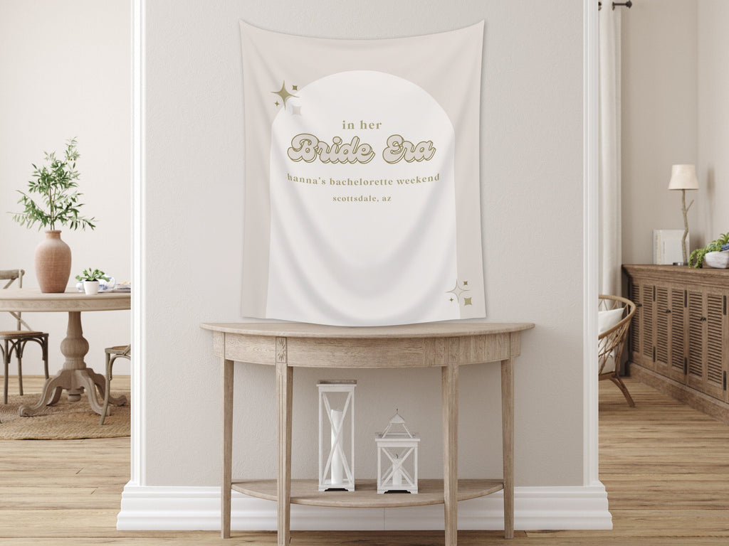 Retro Bride Era Custom Banner Backdrop