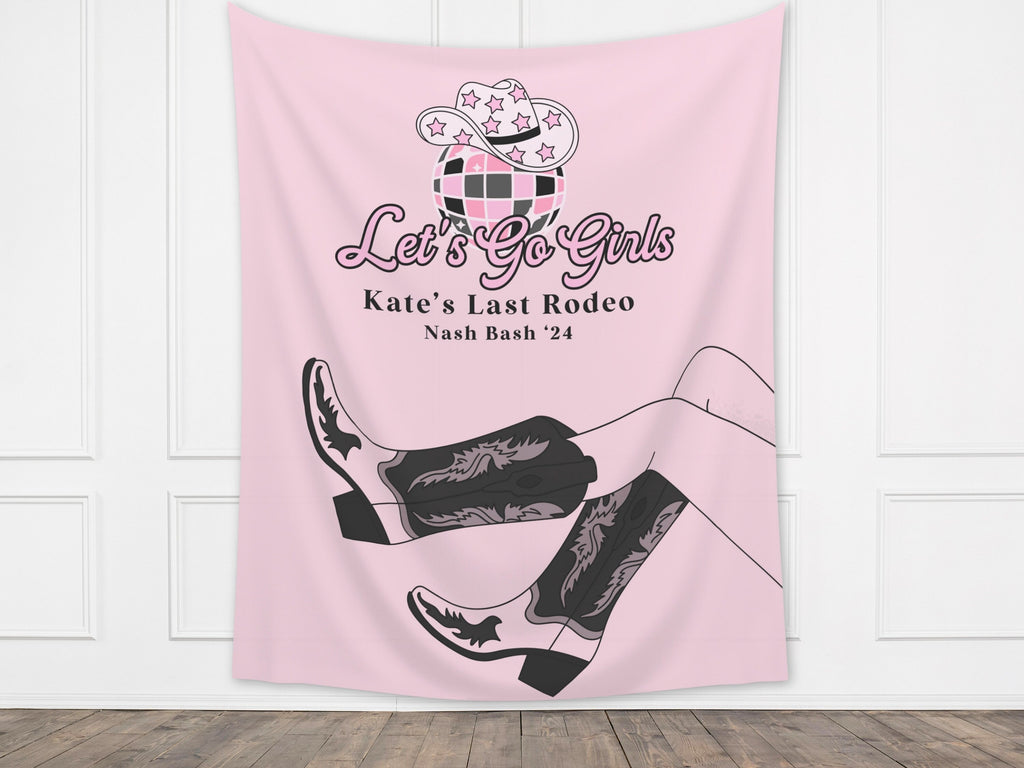 Let's Go Girls CustomBachelorette Banner Backdrop