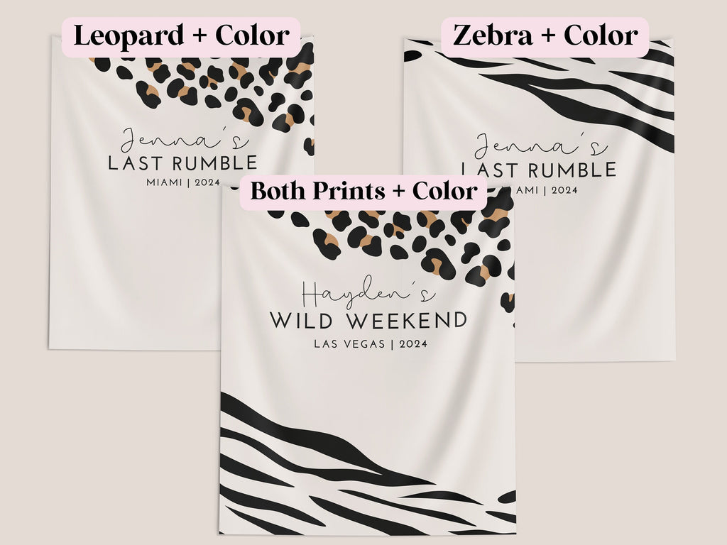 Wild Weekend Bachelorette Party Custom Banner Backdrop
