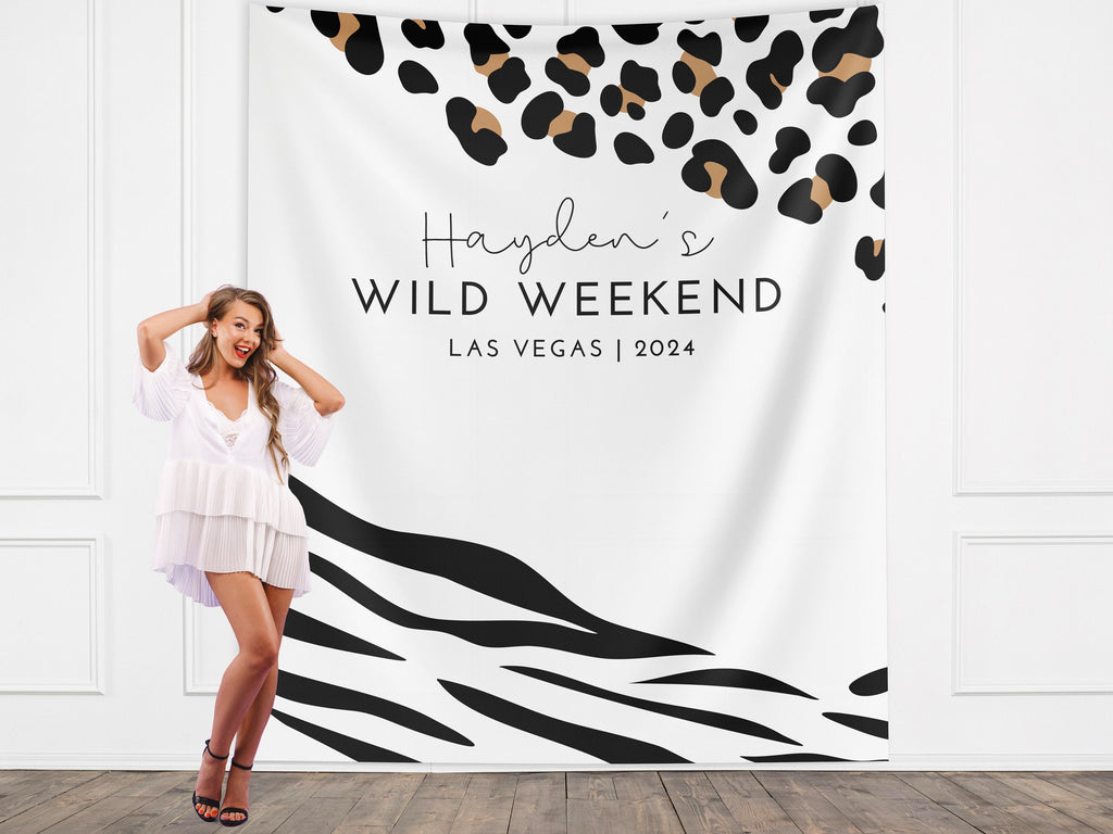 Wild Weekend Bachelorette Party Custom Banner Backdrop