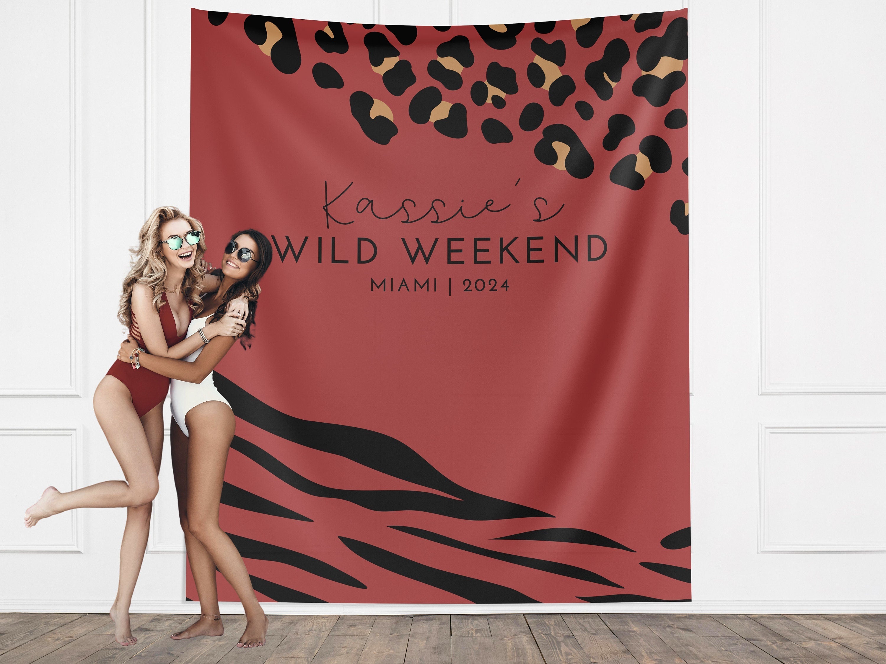 Wild Weekend Bachelorette Party Custom Banner Backdrop