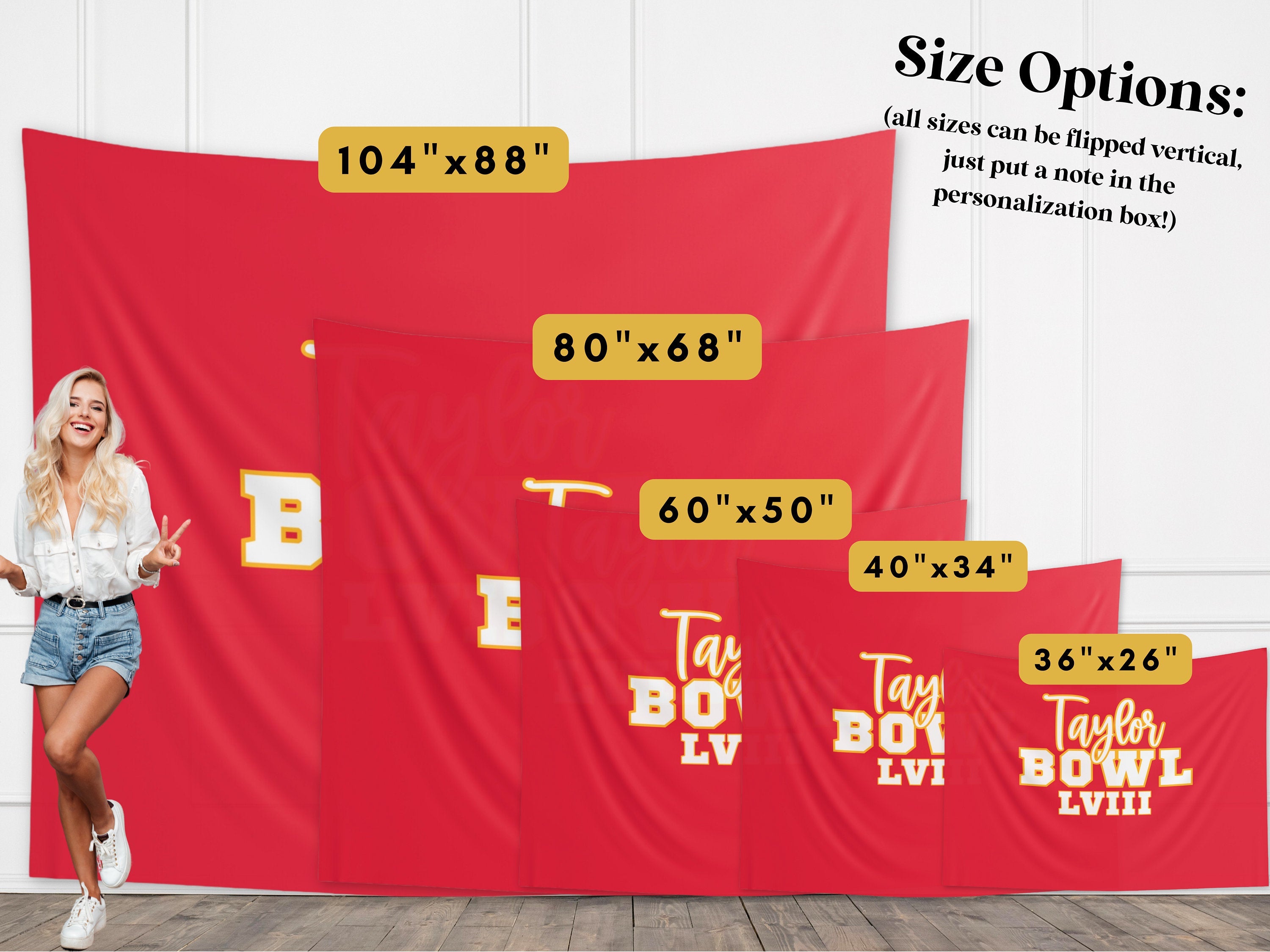 Taylor Bowl LIX Banner Backdrop