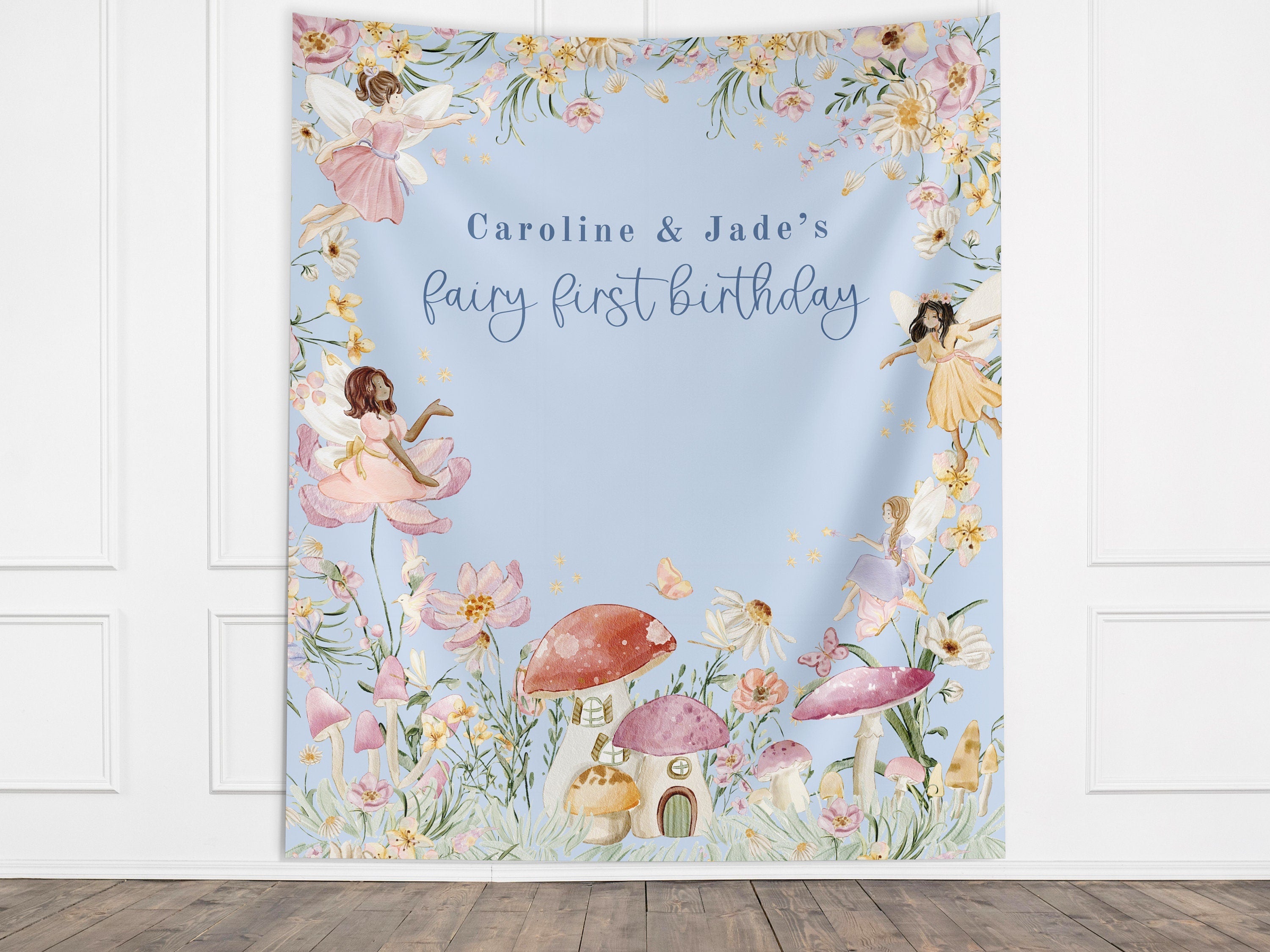Whimsical Fairy Woodlands Birthday Banner