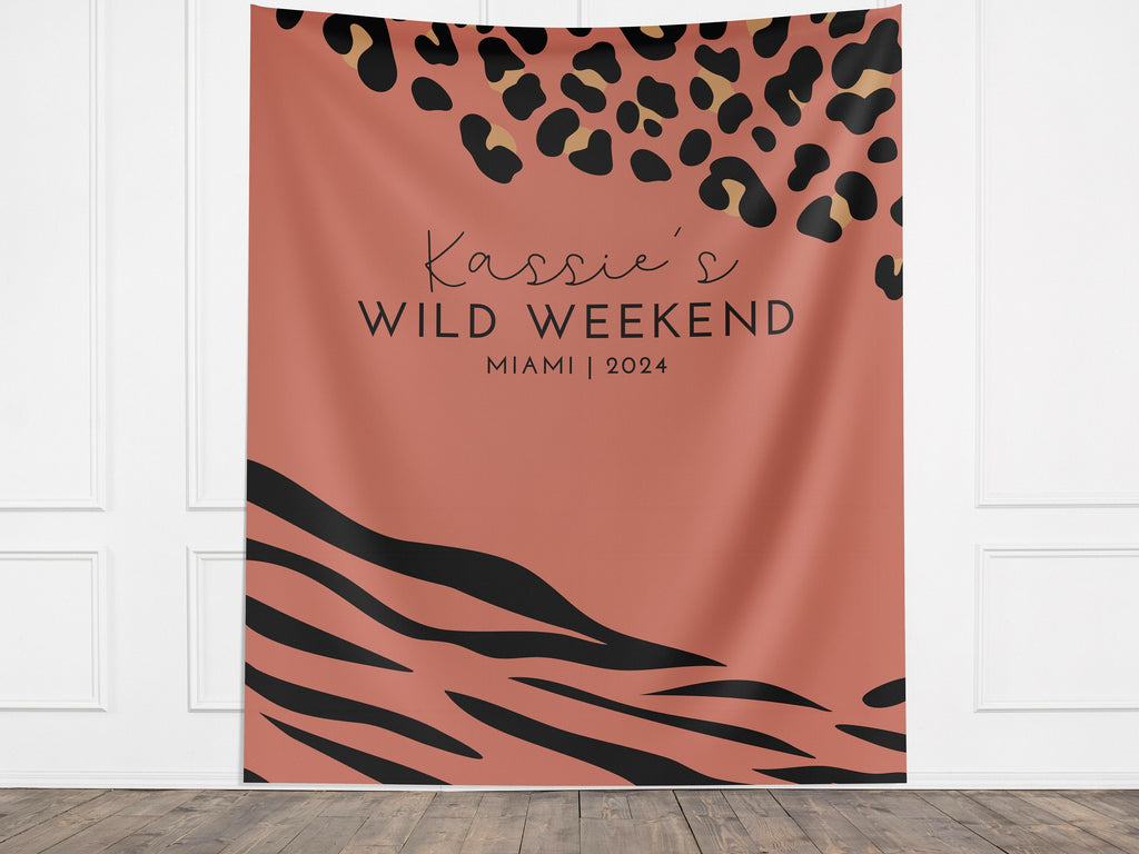 Wild Weekend Bachelorette Party Custom Banner Backdrop