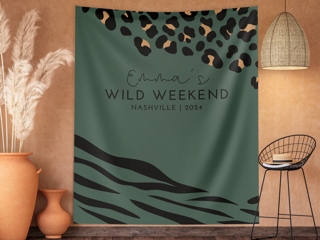 Wild Weekend Bachelorette Party Custom Banner Backdrop