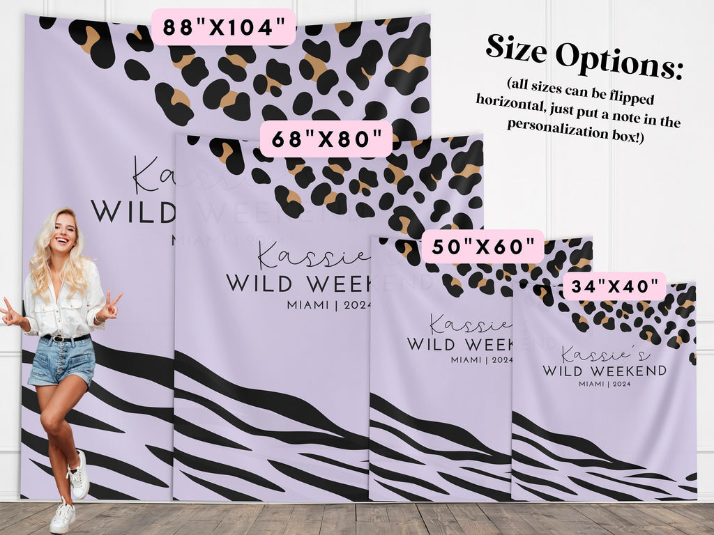 Wild Weekend Bachelorette Party Custom Banner Backdrop
