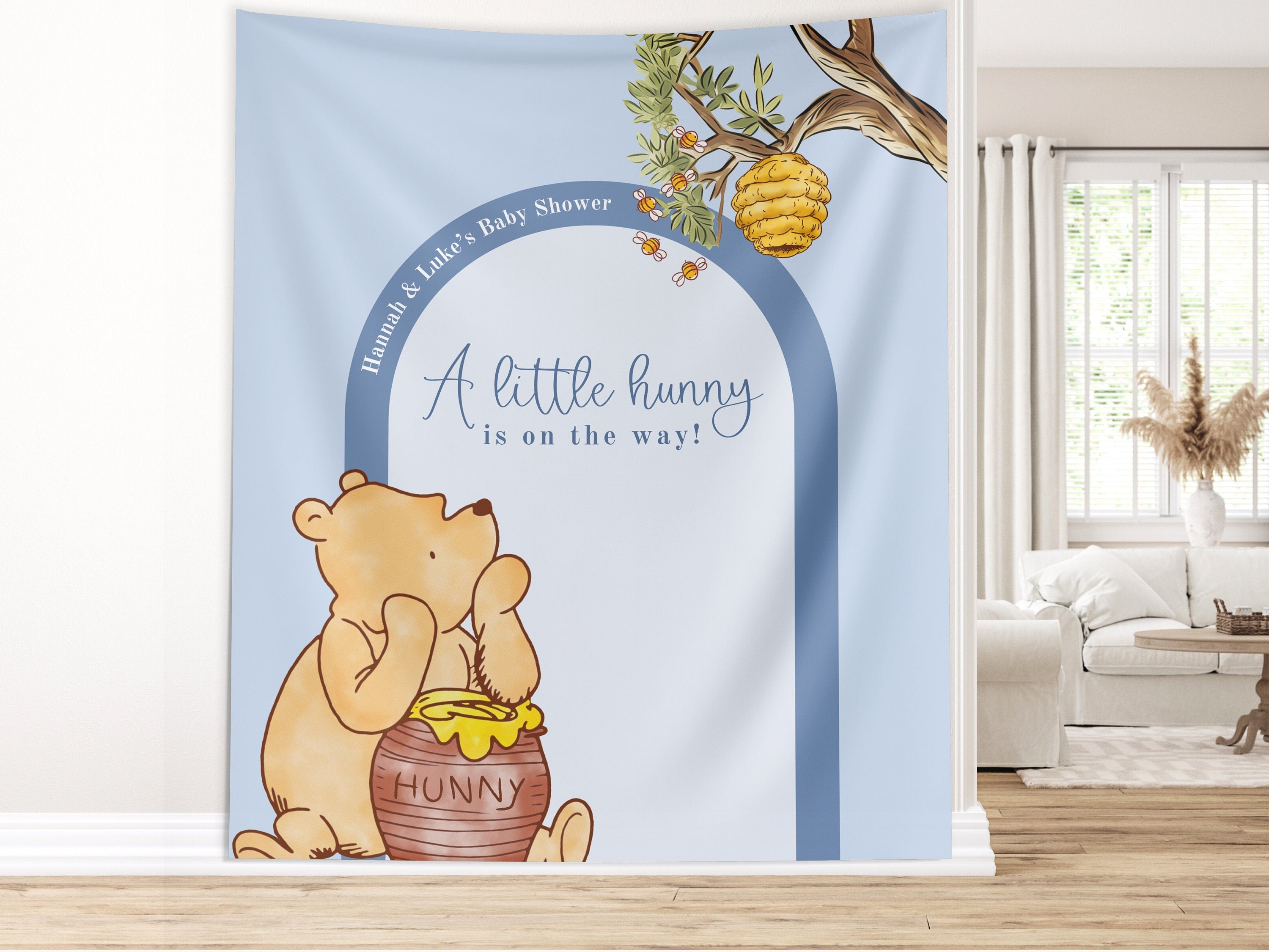 Classic Winnie the Pooh Baby Shower Customizable Banner