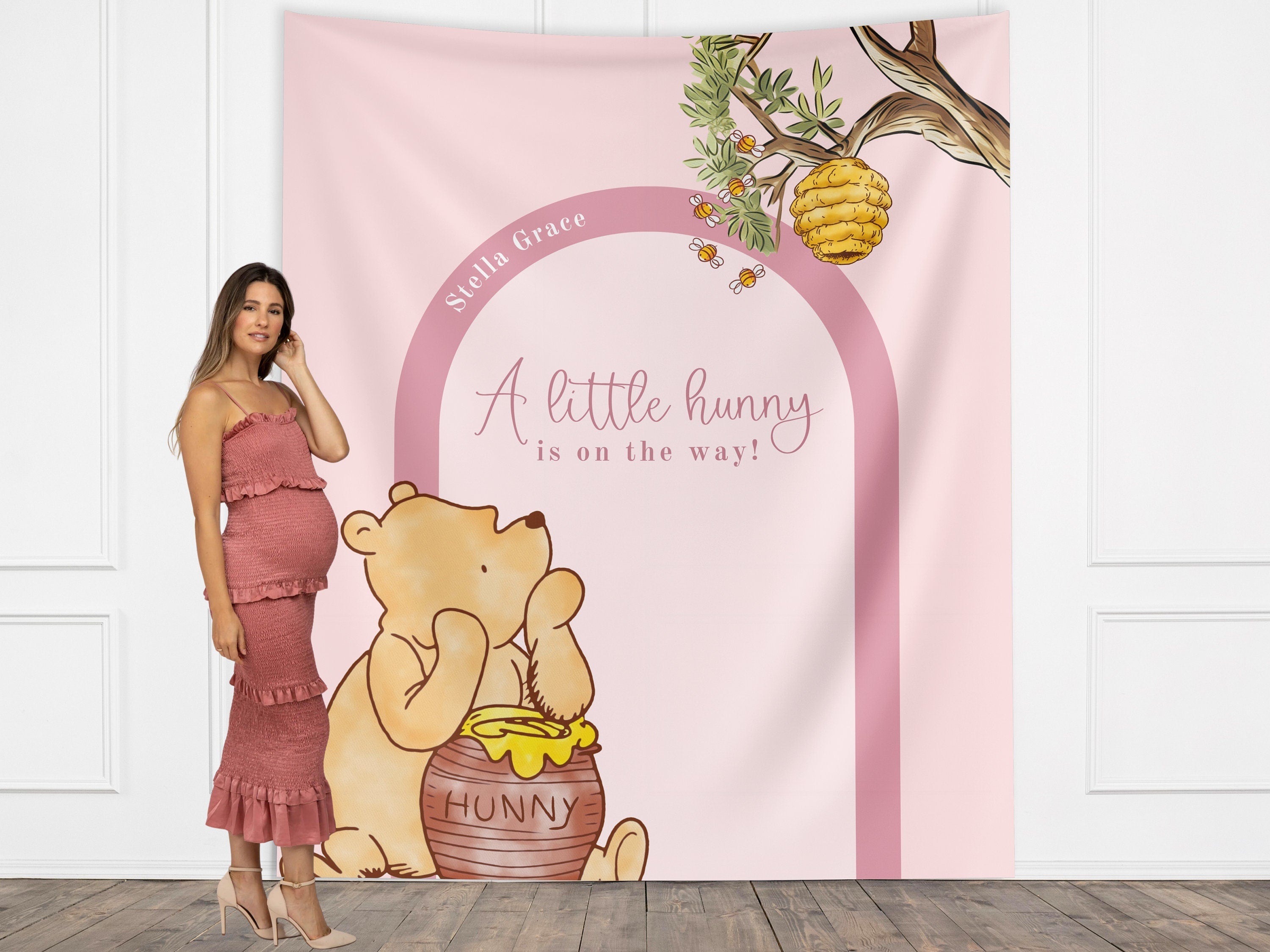 Classic Winnie the Pooh Baby Shower Customizable Banner