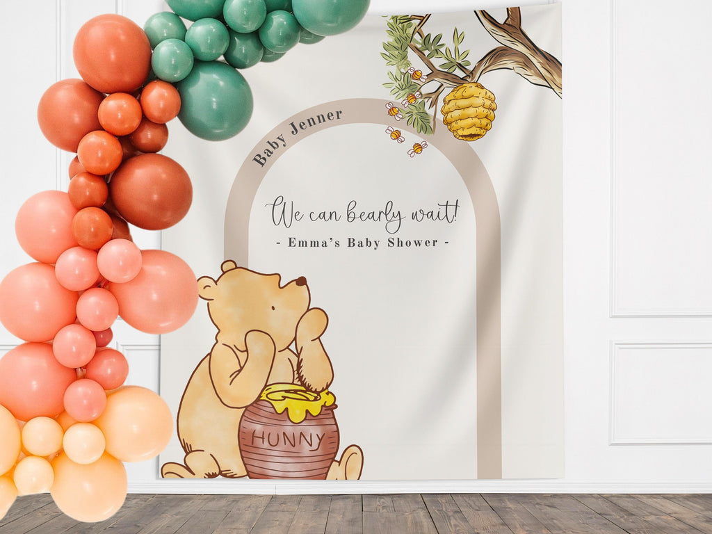 Classic Winnie the Pooh Baby Shower Customizable Banner