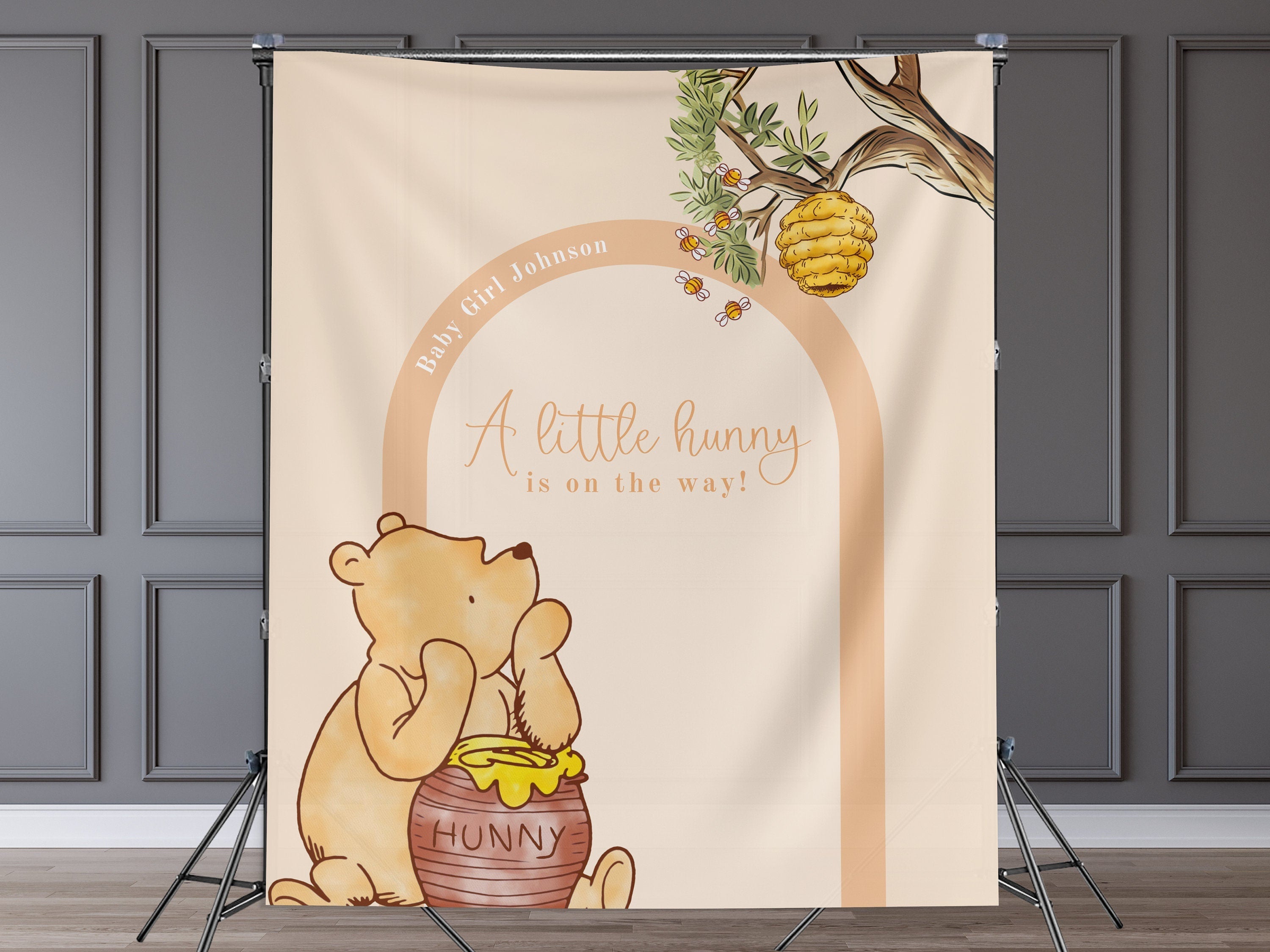 Classic Winnie the Pooh Baby Shower Customizable Banner