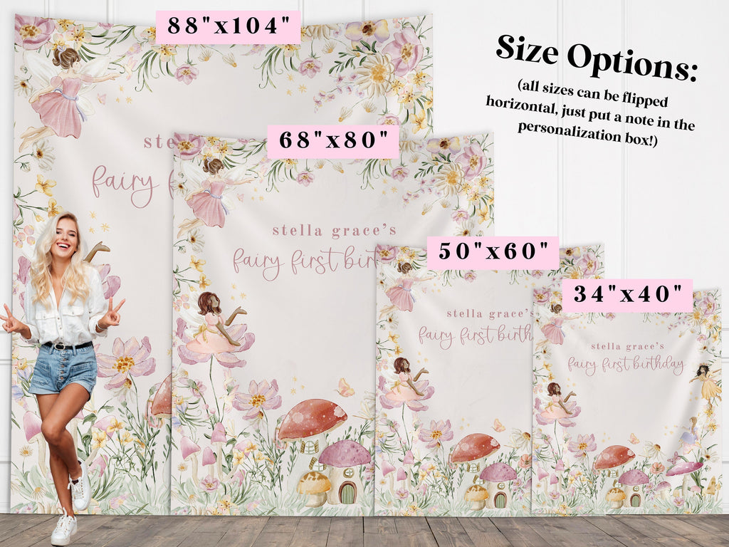 Whimsical Fairy Woodlands Birthday Banner