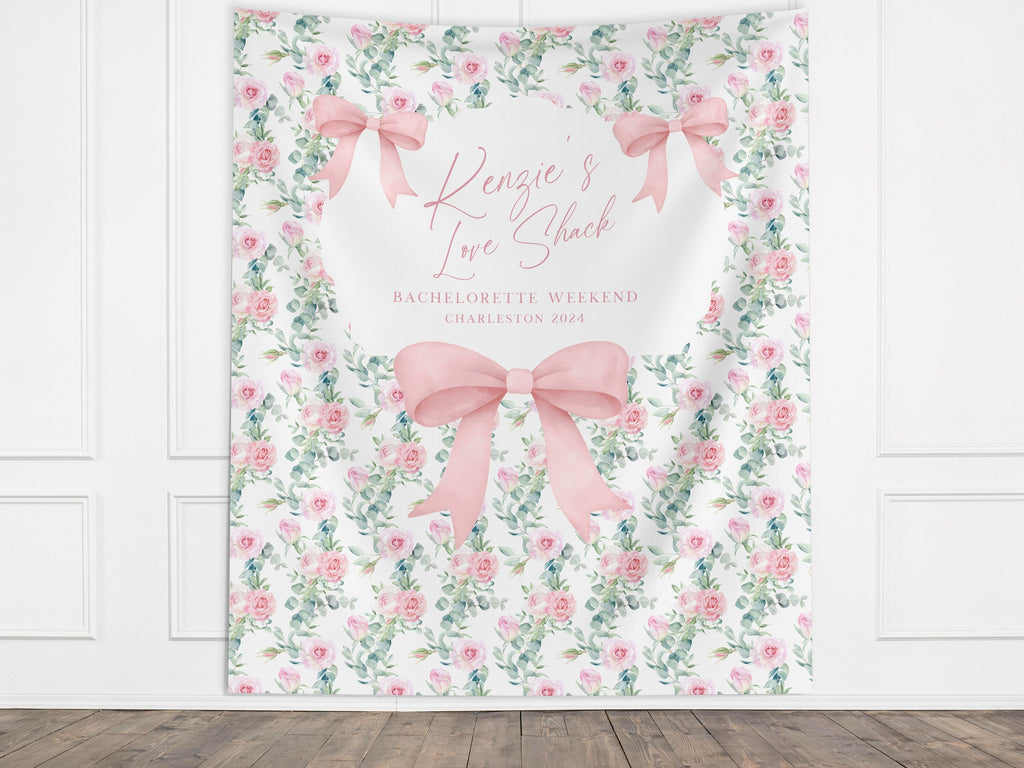 LoveShack Chic Floral & Bows Custom Banner