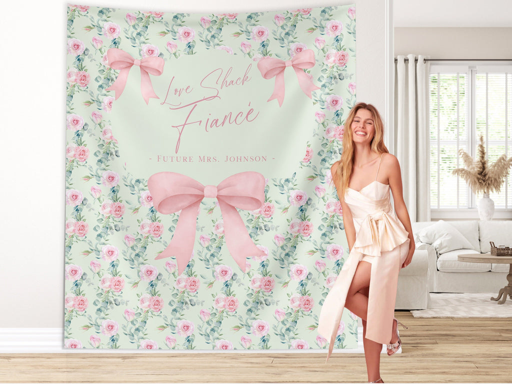 LoveShack Chic Floral & Bows Custom Banner