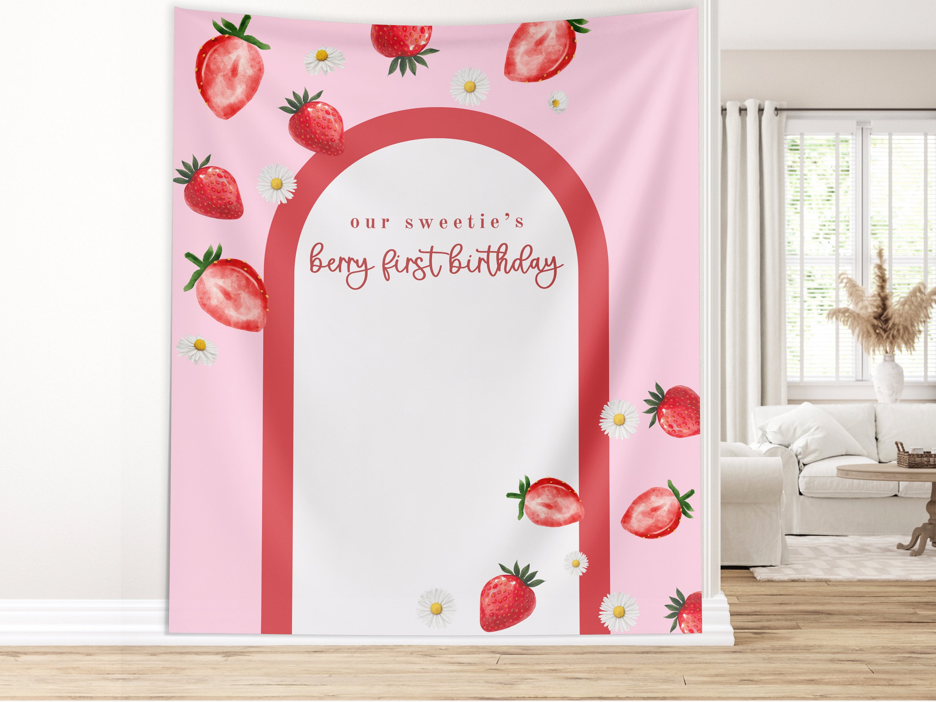 Berry Sweet Birthday Party Banner