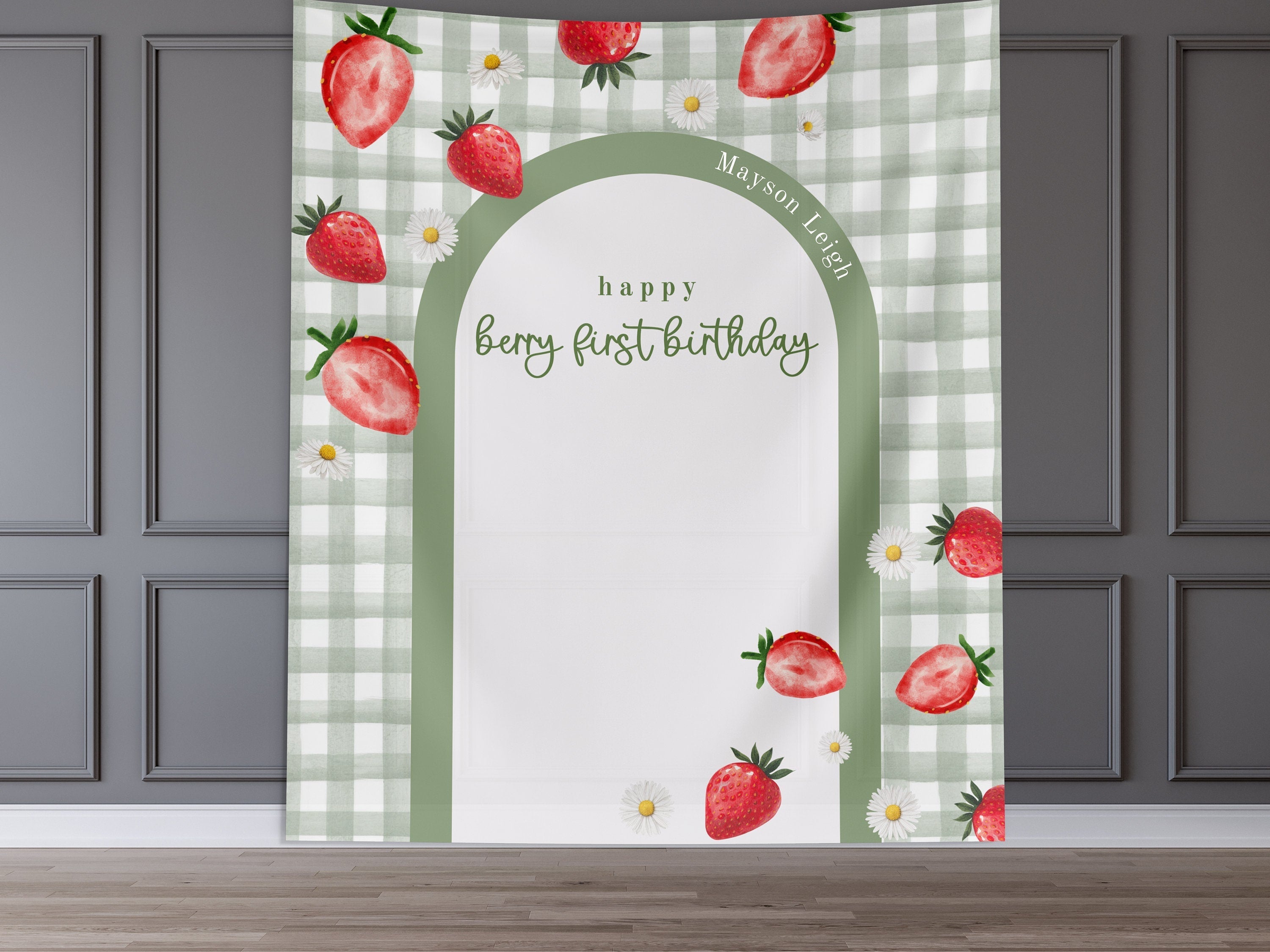 Berry Sweet Birthday Party Banner