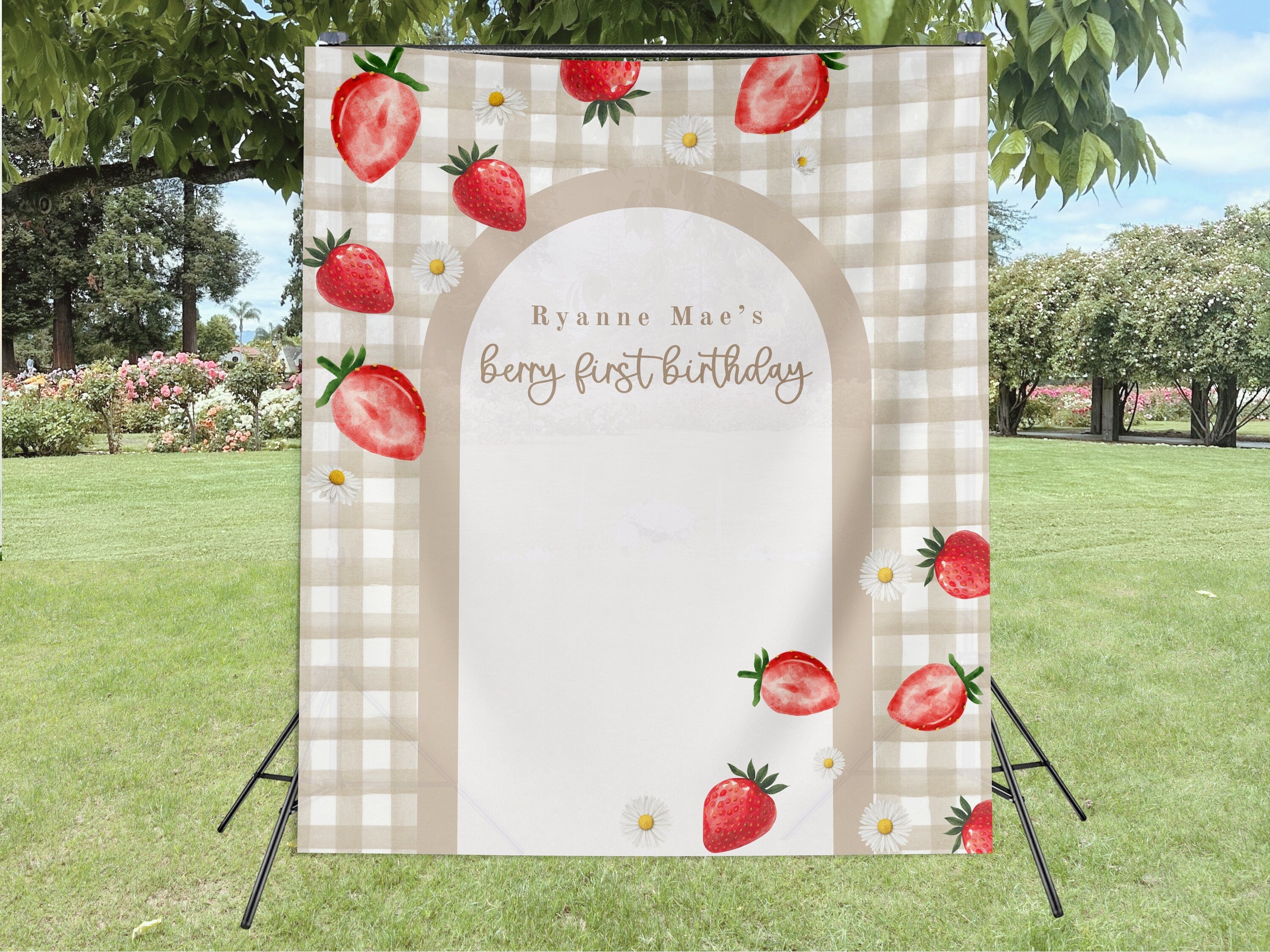 Berry Sweet Birthday Party Banner