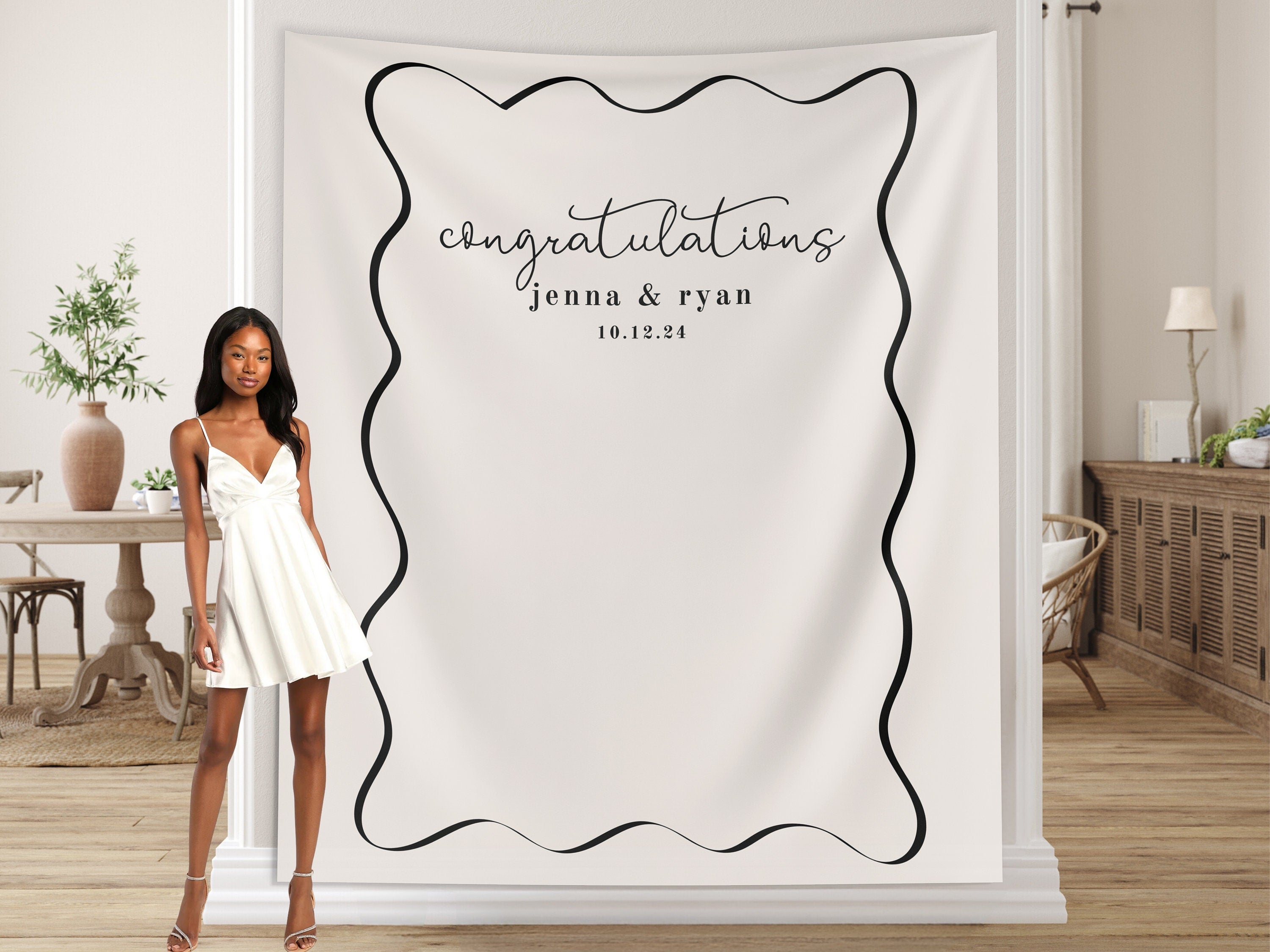 Simple Wavy Frame Banner