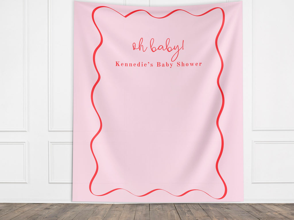 Baby Shower Custom Banner, Girl Baby Shower, Boy Shower, Pink Baby Shower, Blue Baby Shower, Baby in Bloom, It's a Boy, Oh Baby, Baby Name