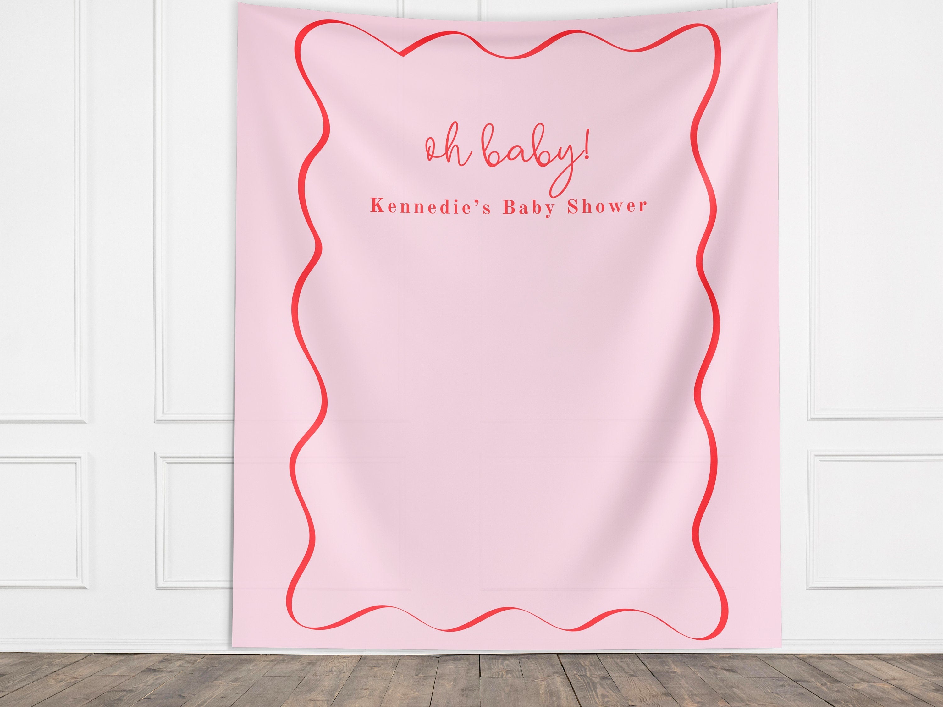 Baby Shower Custom Banner, Girl Baby Shower, Boy Shower, Pink Baby Shower, Blue Baby Shower, Baby in Bloom, It's a Boy, Oh Baby, Baby Name