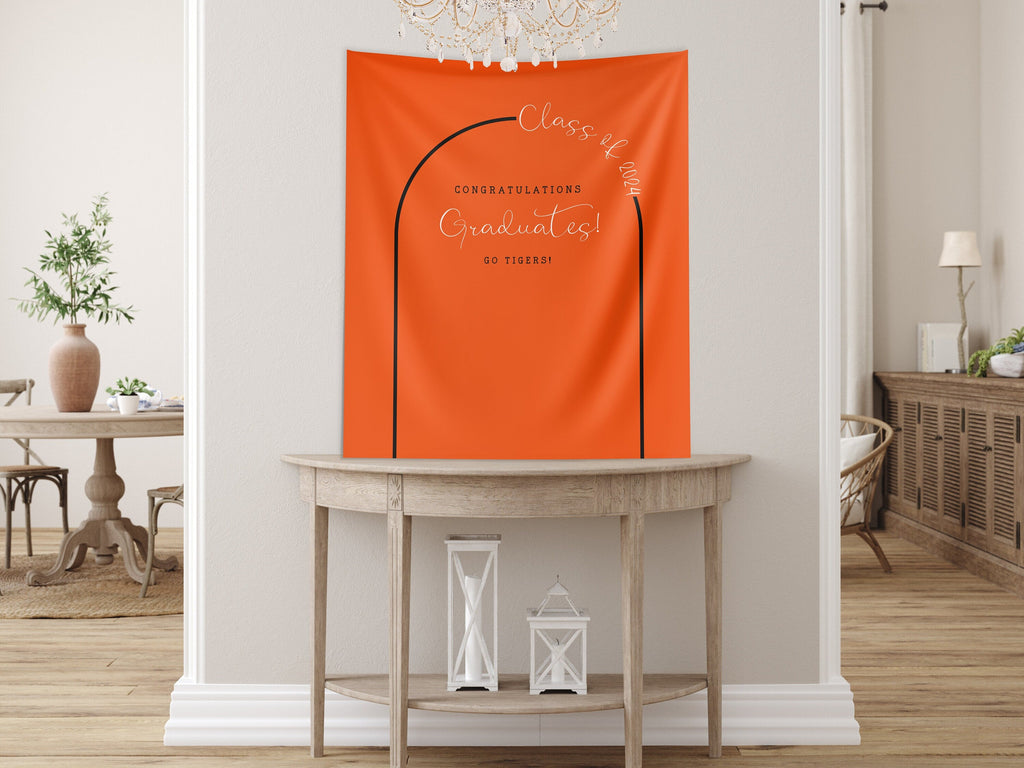 In the Arch Class of 2025 Custom Graduation Party Banner Backdrop