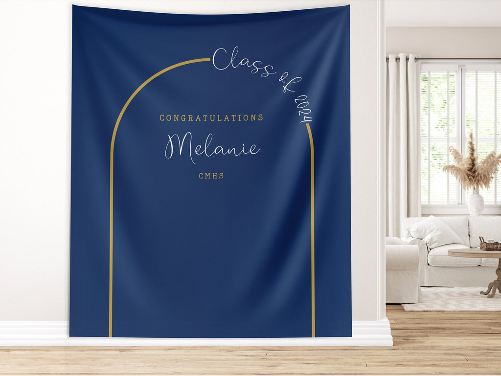 In the Arch Class of 2025 Custom Graduation Party Banner Backdrop
