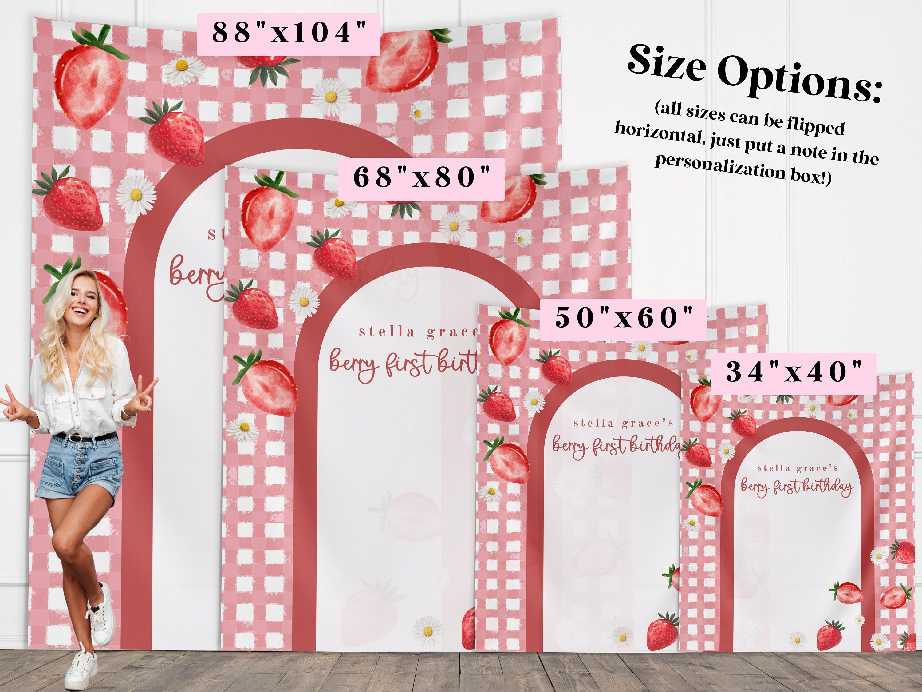 Berry Sweet Birthday Party Banner