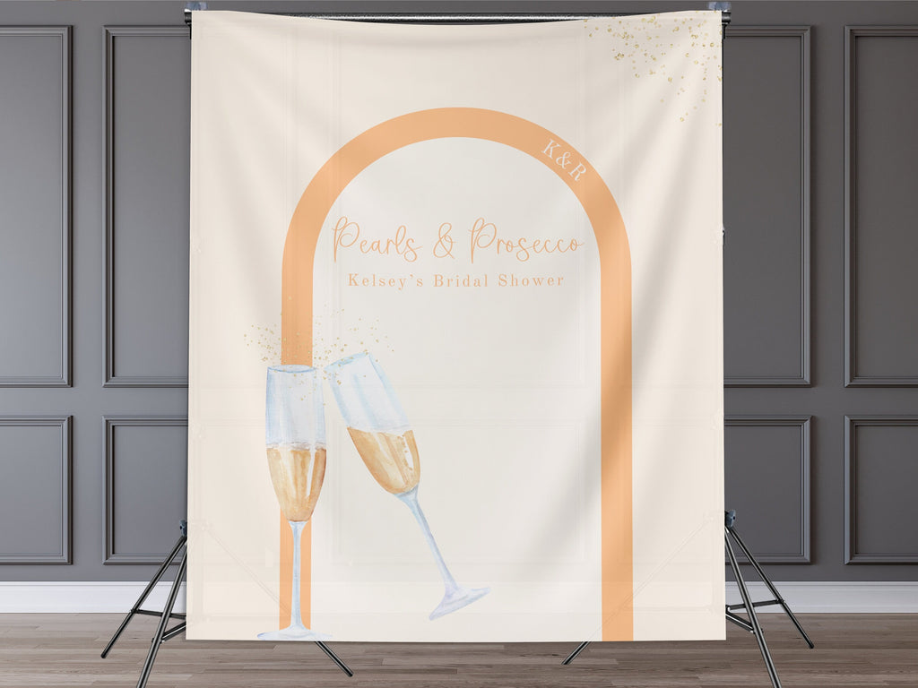 Brunch & Bubbly Bridal Shower Custom Banner, Future Mrs. Banner, Champagne Backdrop, Minimalist Bridal Shower, Engagement Party, Wedding