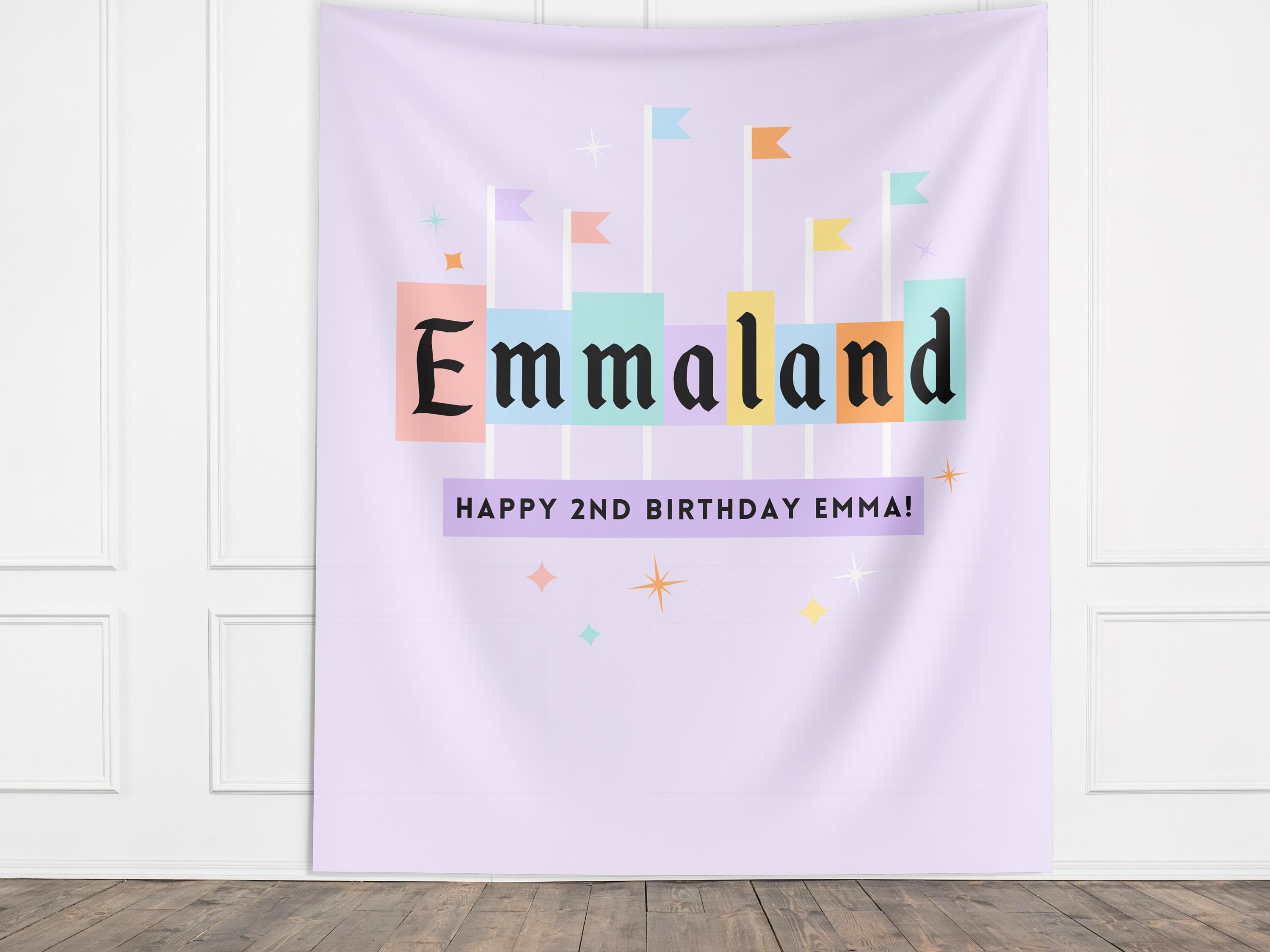 Custom Name Babyland Party Banner Backdrop