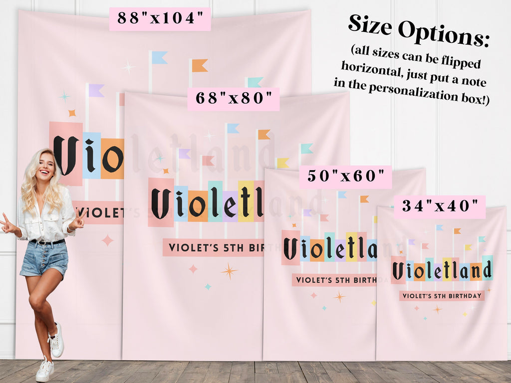 Custom Name Babyland Party Banner Backdrop