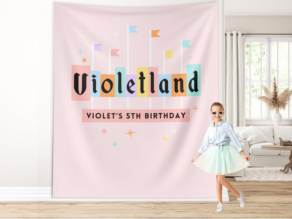 Custom Name Babyland Party Banner Backdrop