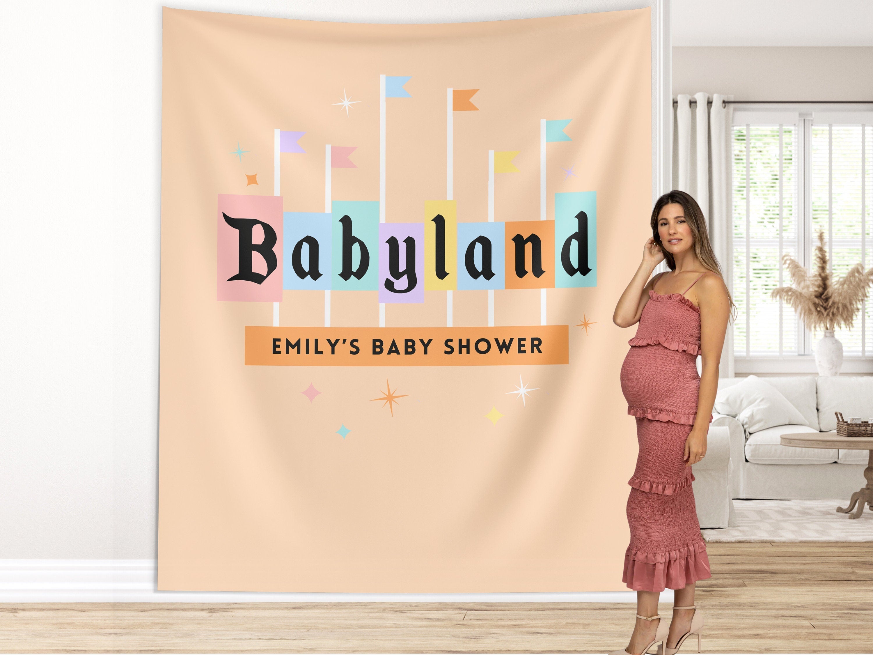 Custom Disneyland Name Party Banner