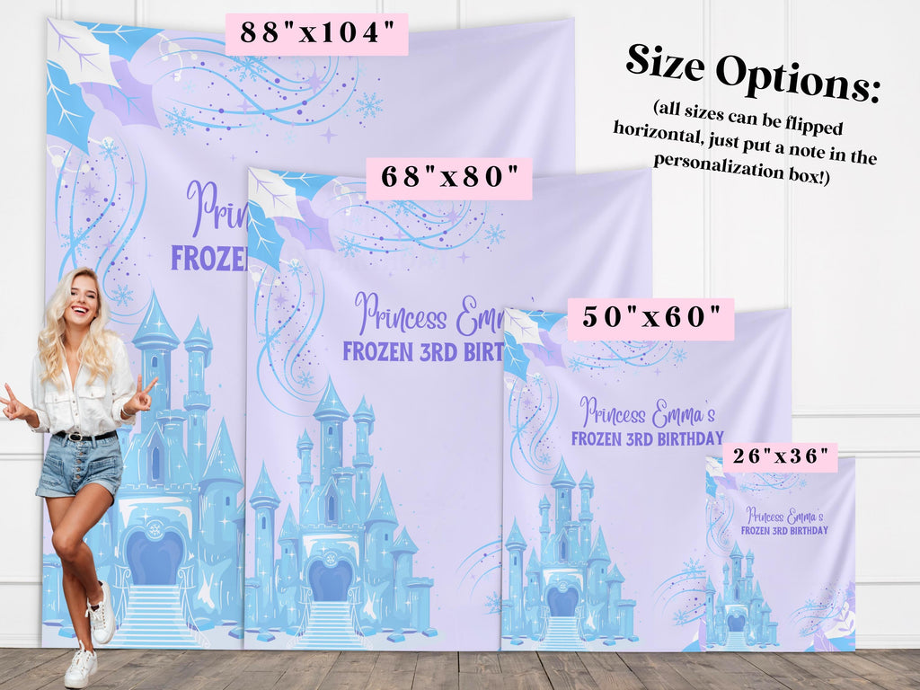 Frozen Birthday Party Custom Banner