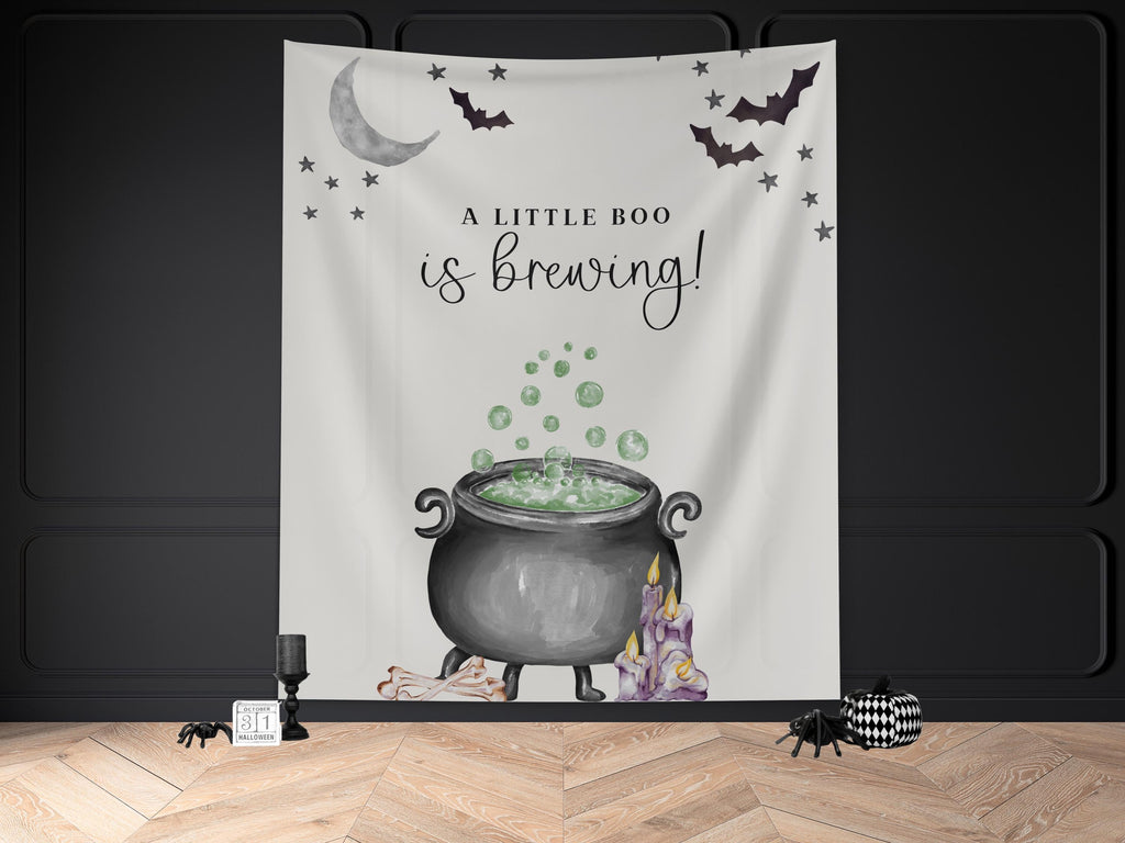 A Baby is Brewing Baby Shower Banner Backdrop