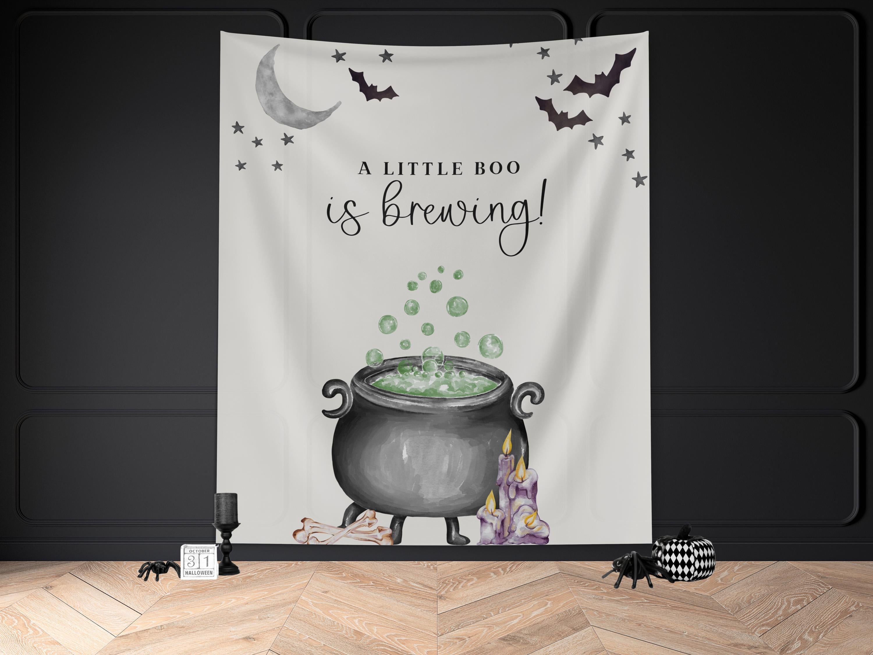 A Baby is Brewing Baby Shower Banner Backdrop