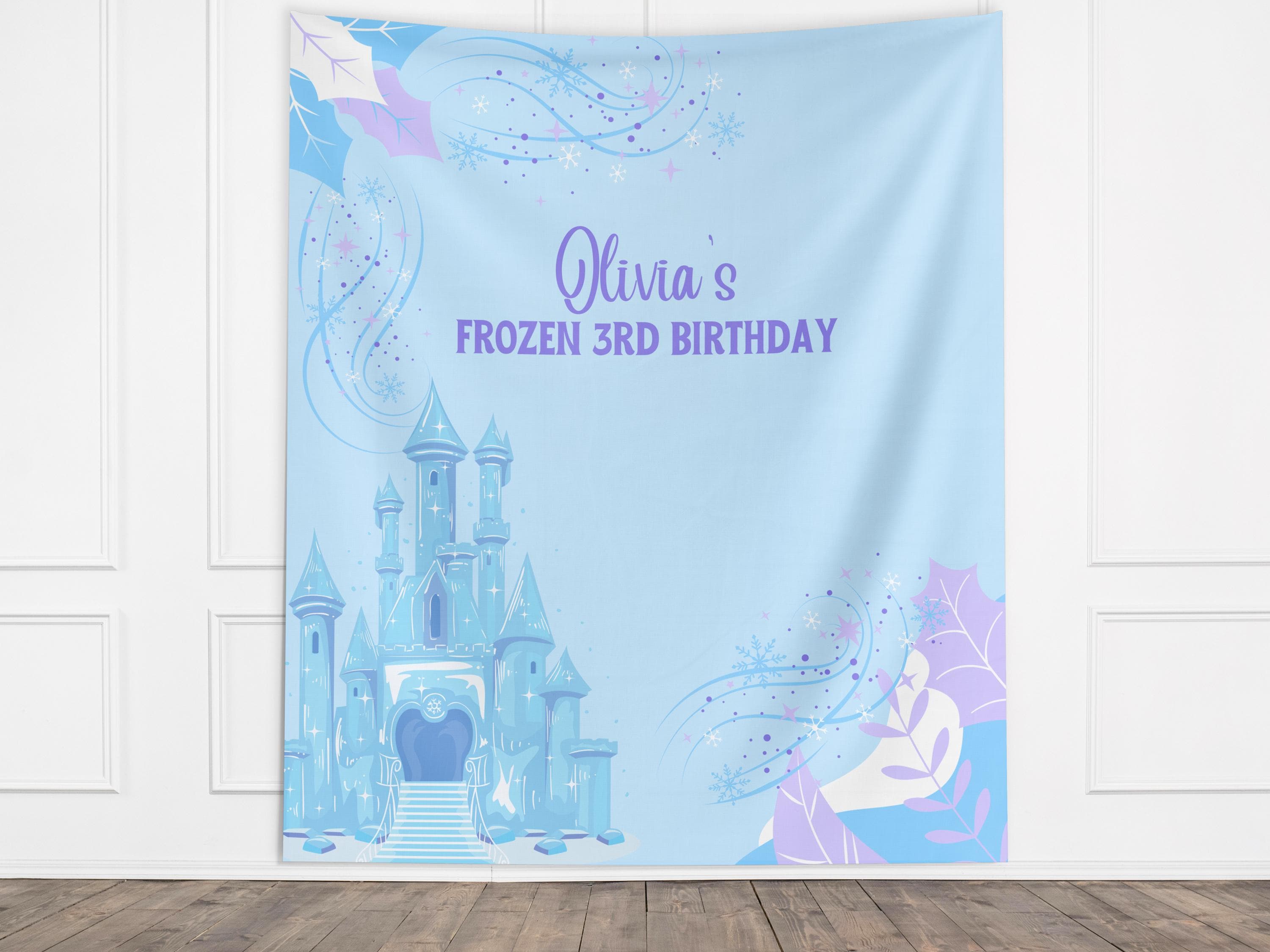 Frozen Birthday Party Custom Banner