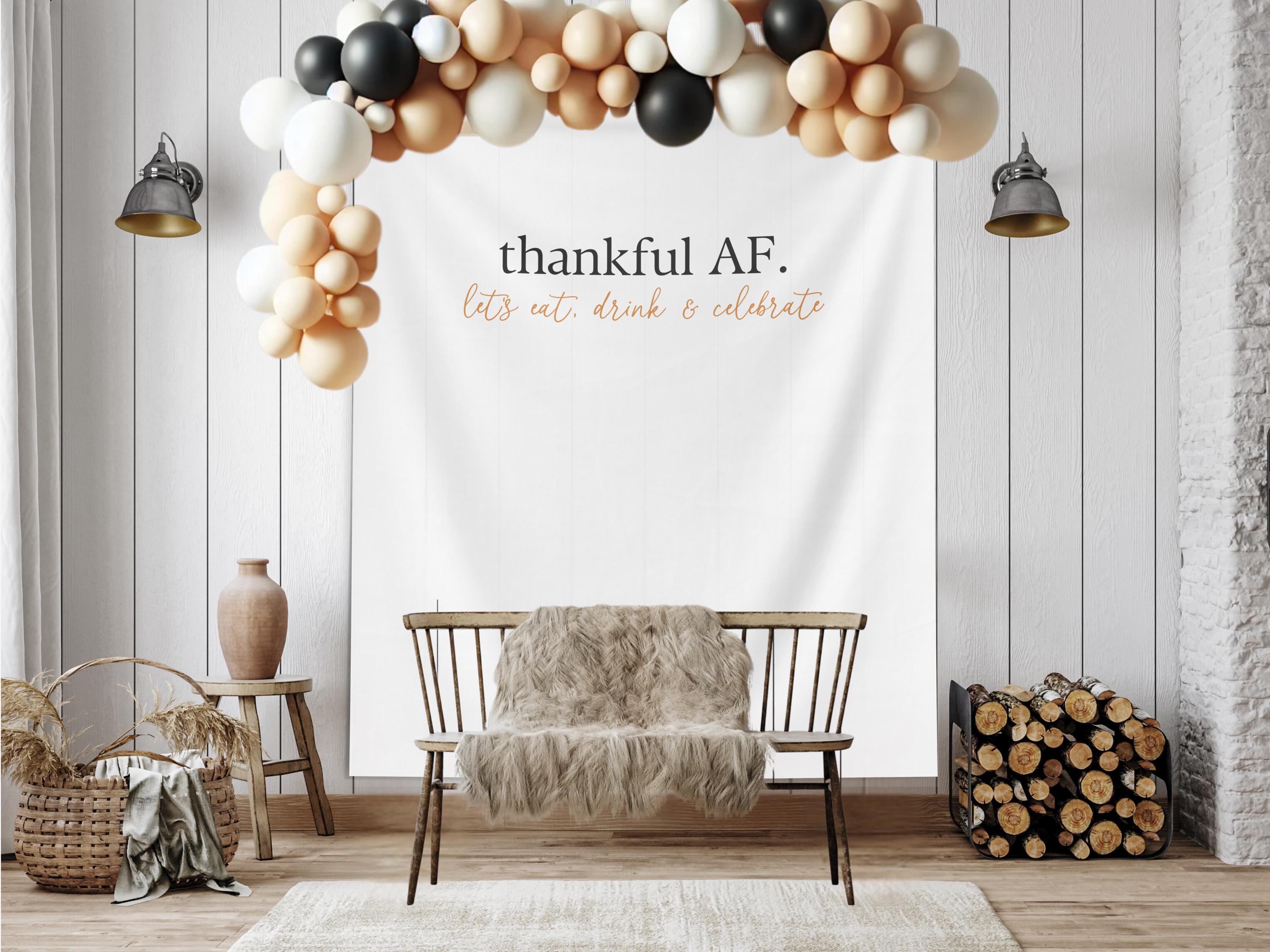 Thankful AF Friendsgiving Banner