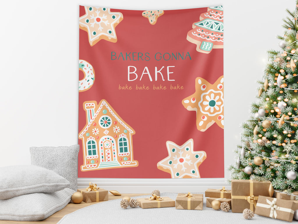 Swiftie Inspired Baking Party Décor Banner, Friendsmas Backdrop, Custom Backdrop for Balloon Garland, Christmas Cookie Party Decoration