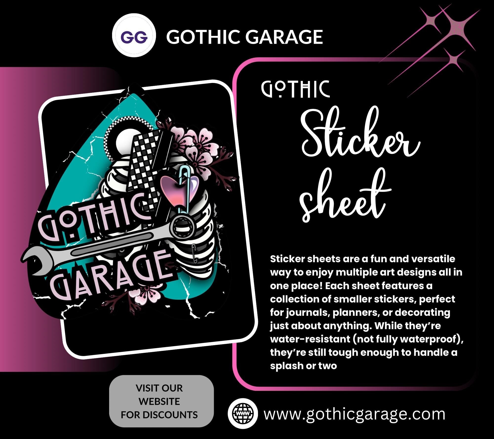 ADHD/Neurodivergent Funny & Sarcastic Sticker Sheet, Budget Friendly Gift for Friends, Collecting and Scrapbooking