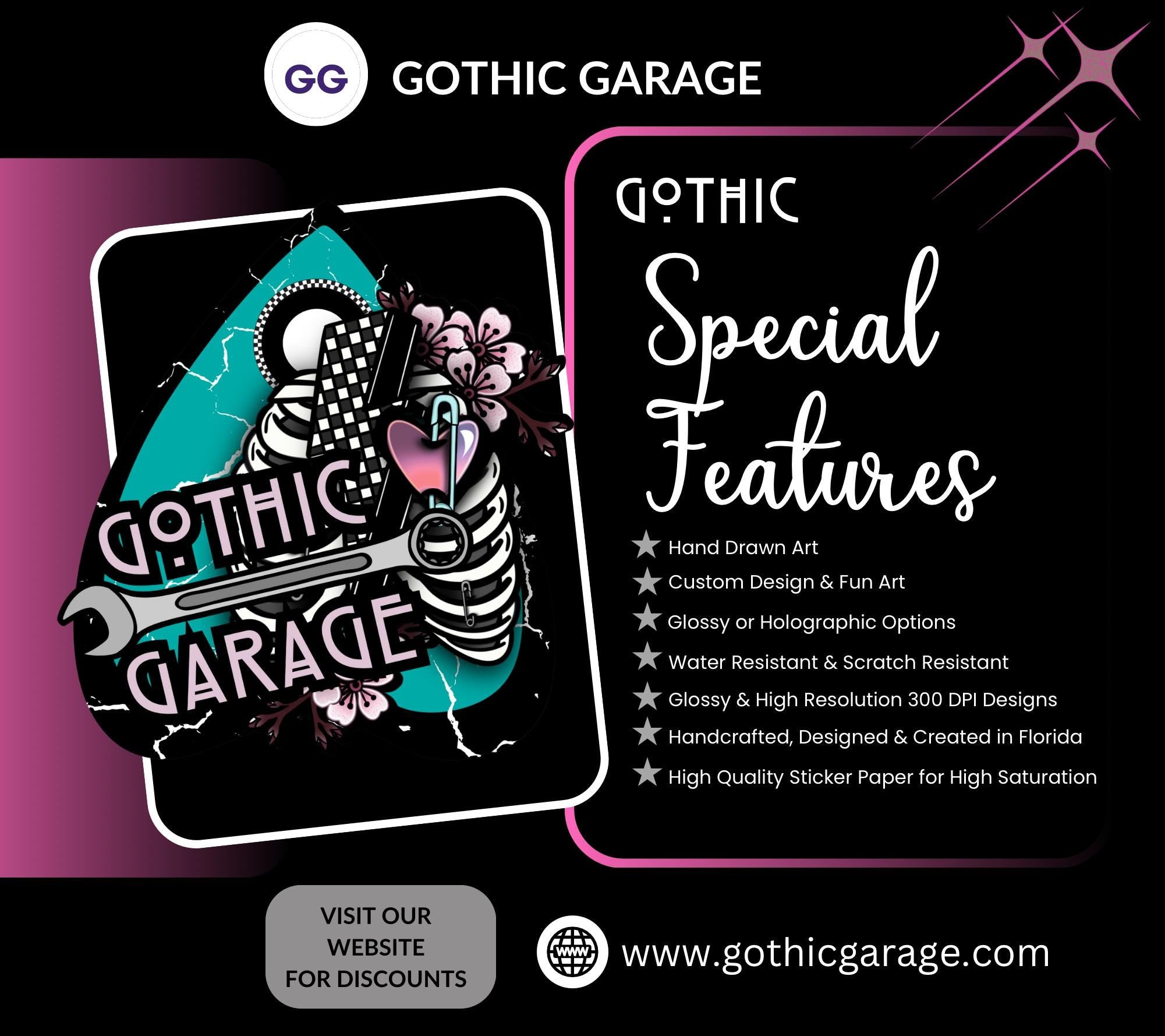 Kawaii Bats Sticker Sheet – Cute Gothic Bat Stickers