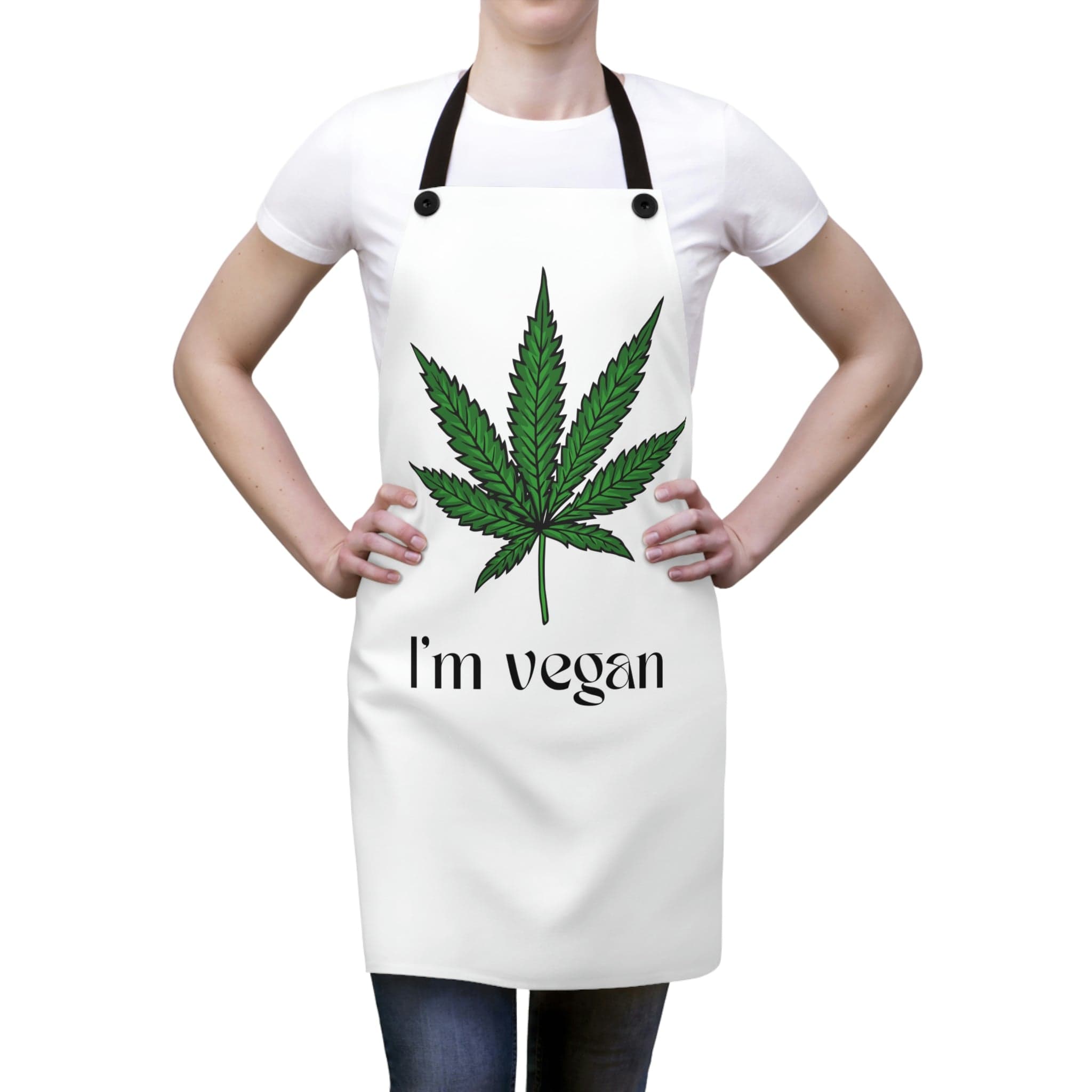 I'm Vegan Weed Leaf Chef's Apron