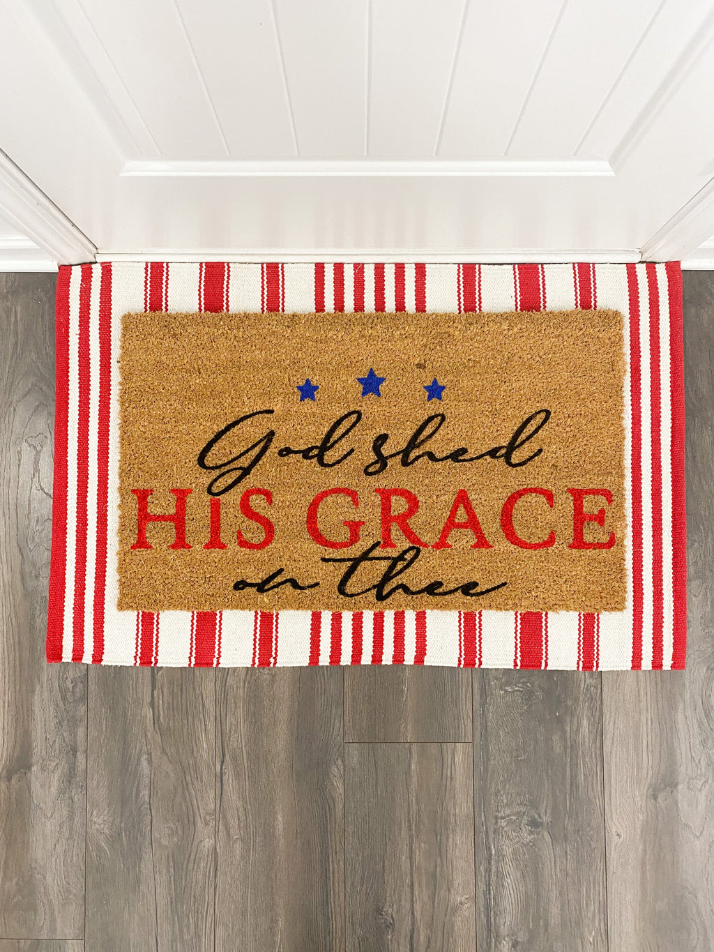 God Shed His Grace On Thee Doormat